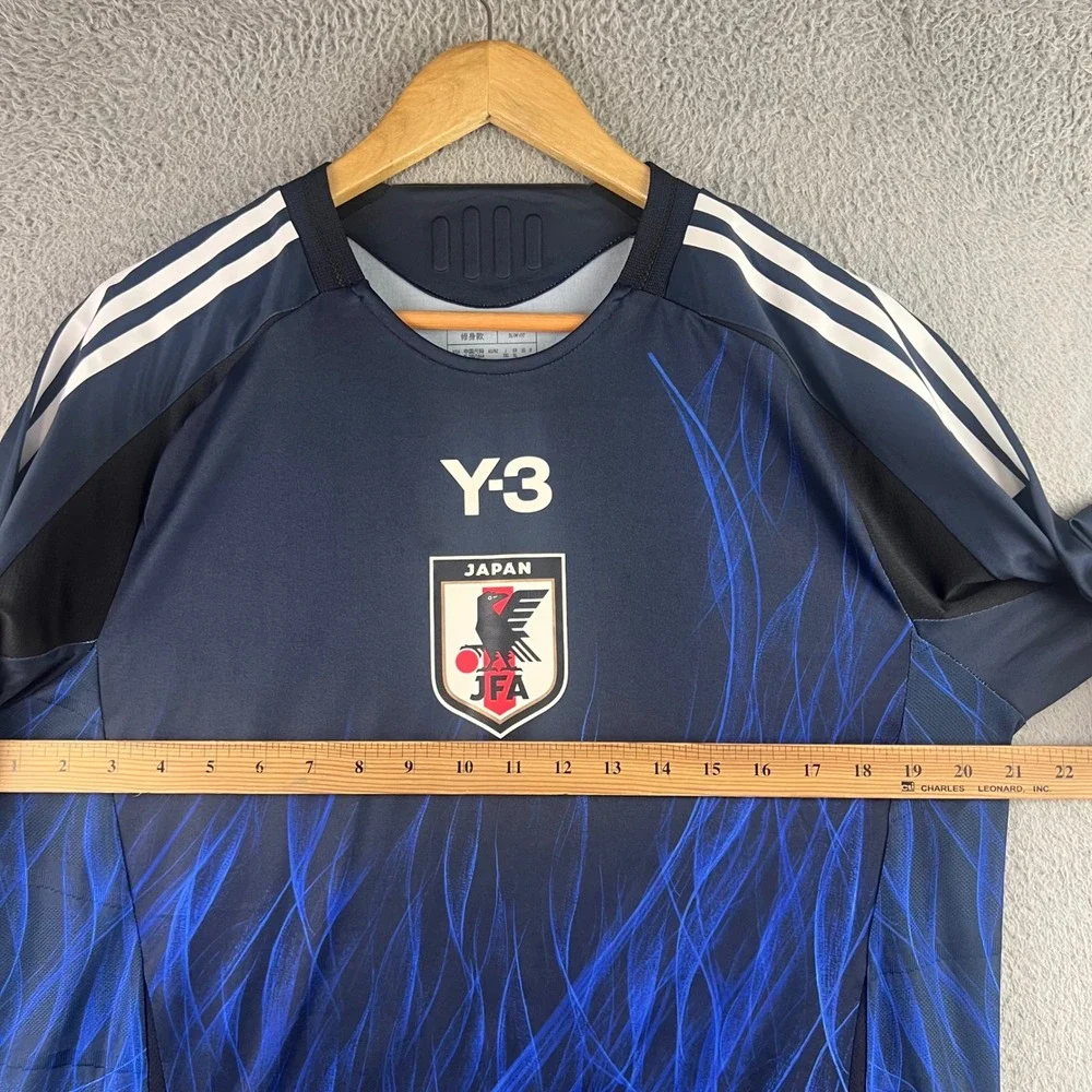 Adidas Y-3 Yohji Yamamoto Japan National Team Jersey Long Sleeve Blue Slim